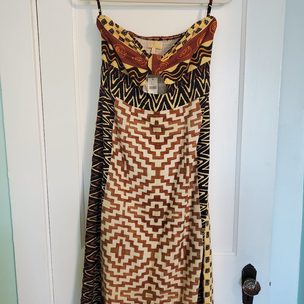 Anthropologie Geo Cut-Out Midi Dress NWT Size 6